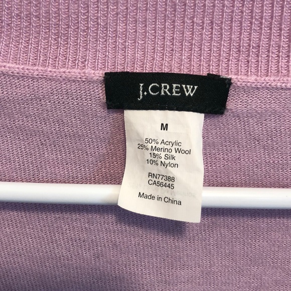 J Crew V Neck Sweater Lavender - Picture 2 of 3
